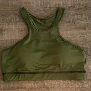 REDUCED! M Green Racerback Bra High Comfort